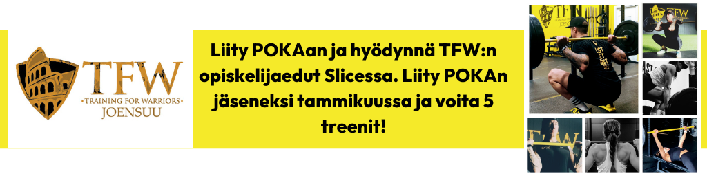 Liity POKAn jäseneksi ja voita TFW:n viidet treenit