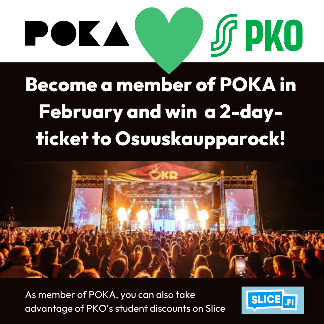 Osuuskaupparock. Become a member and win a ticket