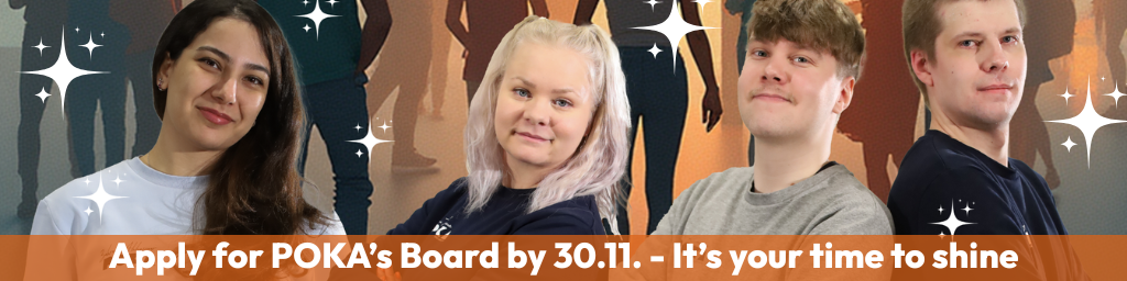 POKA's board. apply by 30.11.